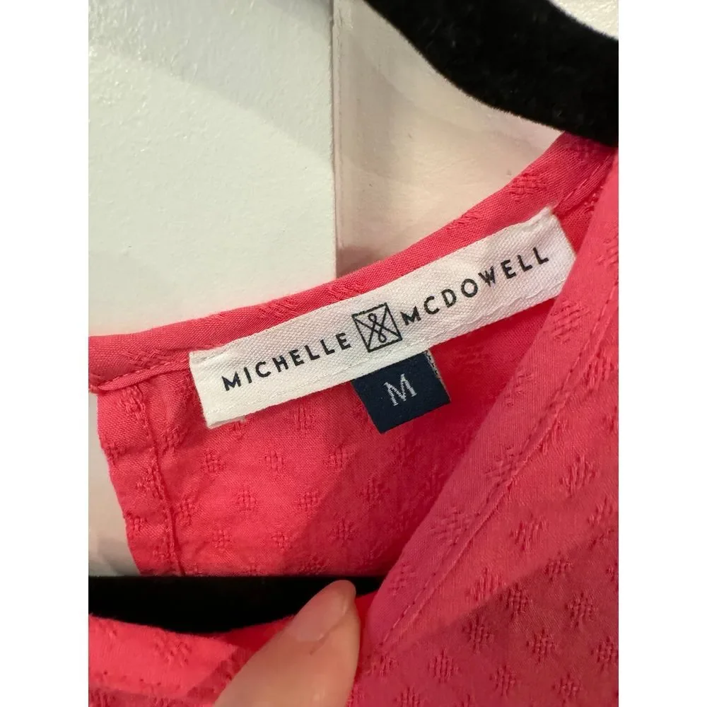 Michelle McDowell pink blouse size medium EUC - Picture 2 of 3